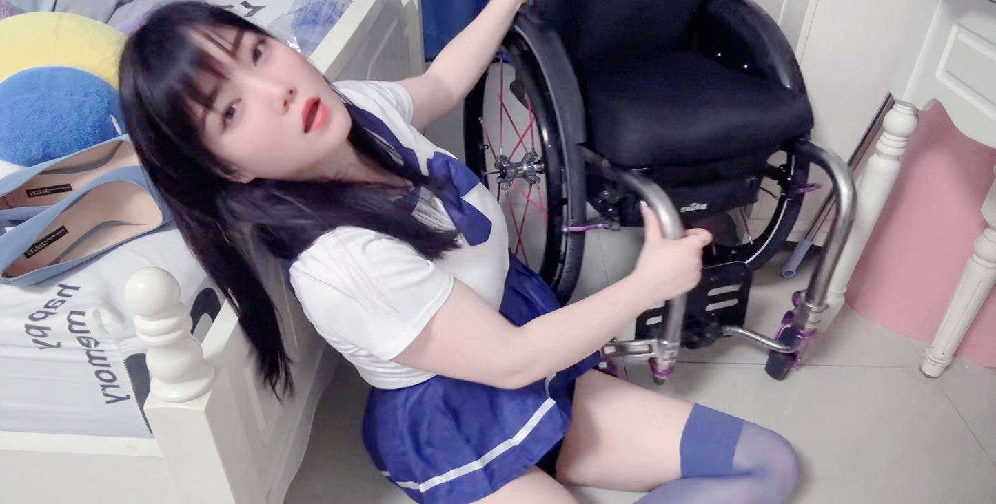 Ava: Paraplegic Girl - Blue Jk Set