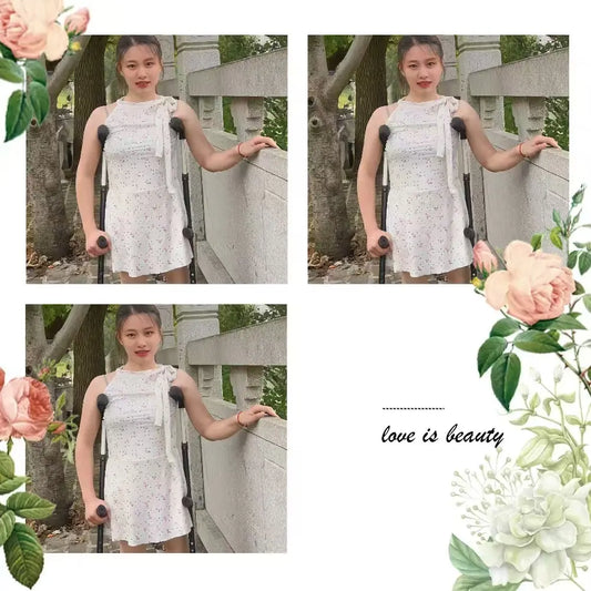 Miki: Polio Girl - The bench moves from outdoor to indoor - AmputeeClub