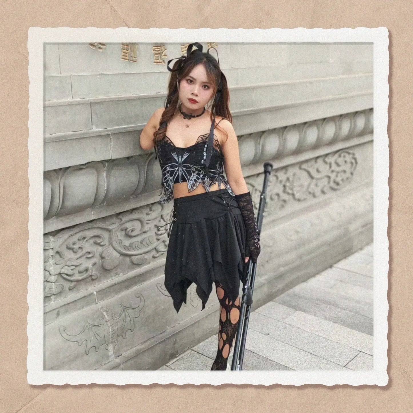 Abby: Ooe Amputee Girl Transforms into a Dark Lolita AmputeeClub