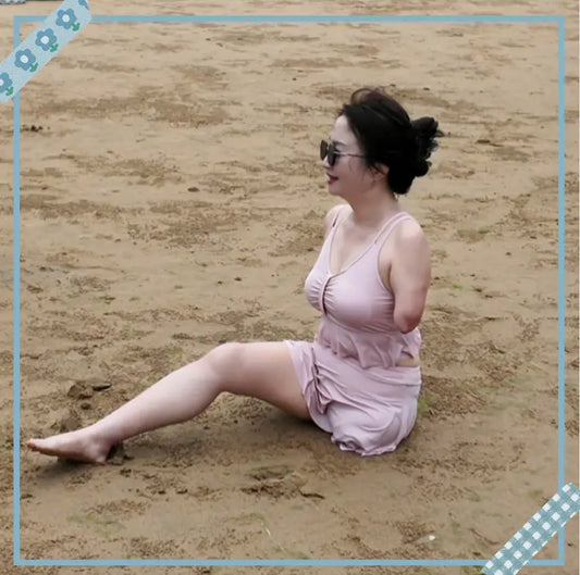 Lanzi: Ooe Amputee Lady - Seaside Trip - AmputeeClub