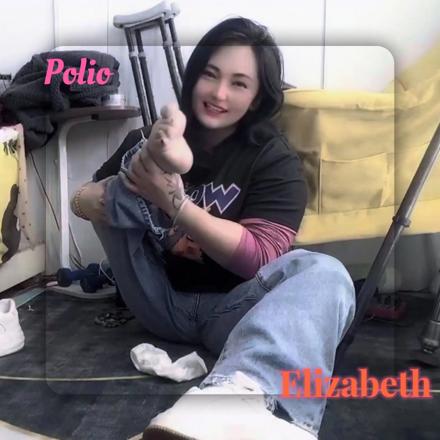 New Model New Video: "Elizabeth: A Graceful Polio Lady" AmputeeClub