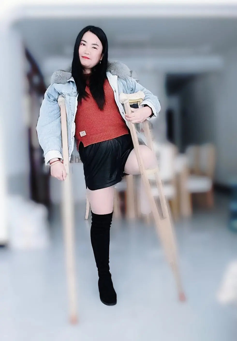 New model New video:"Dalila:Sak Lady" AmputeeClub