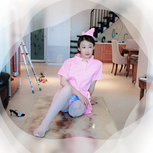 Ayla: Sak Amputee Girl's nurse uniform AmputeeClub