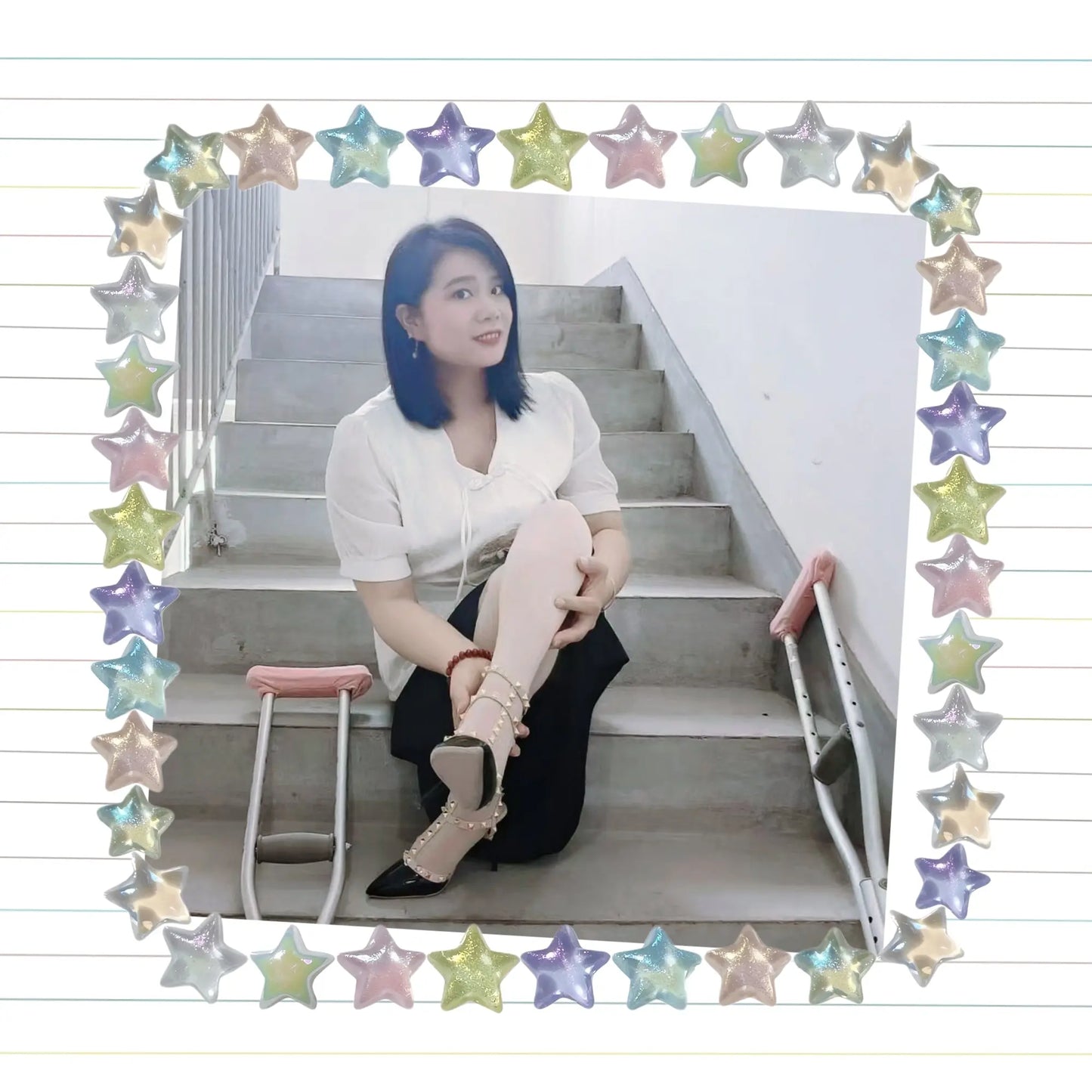 Carrie: Polio Lady climbed up the stairs wearing high heels AmputeeClub