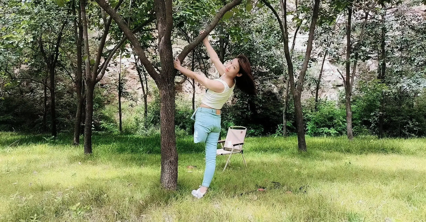 Ayla: Sak Amputee Girl in the woods AmputeeClub