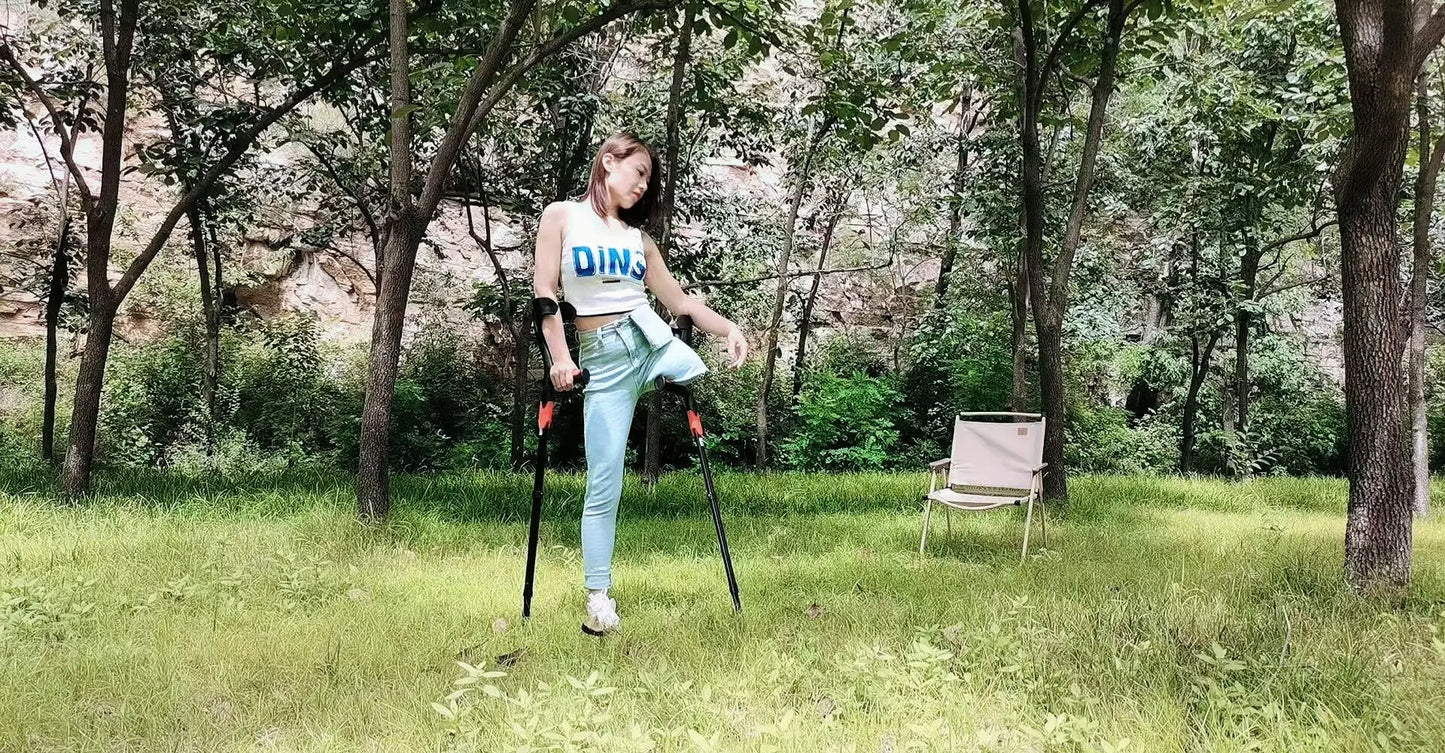 Ayla: Sak Amputee Girl in the woods AmputeeClub