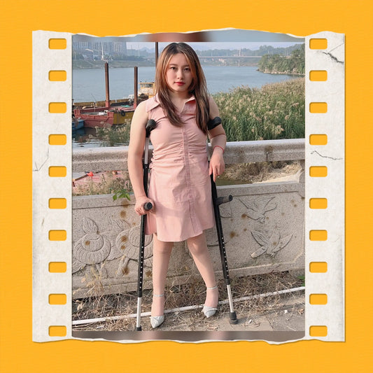 Miki: Polio Girl - Walking on the riverbank AmputeeClub