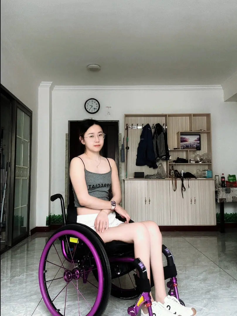 Zoe: Paraplegic Girl - Wearing Shoes and Socks AmputeeClub