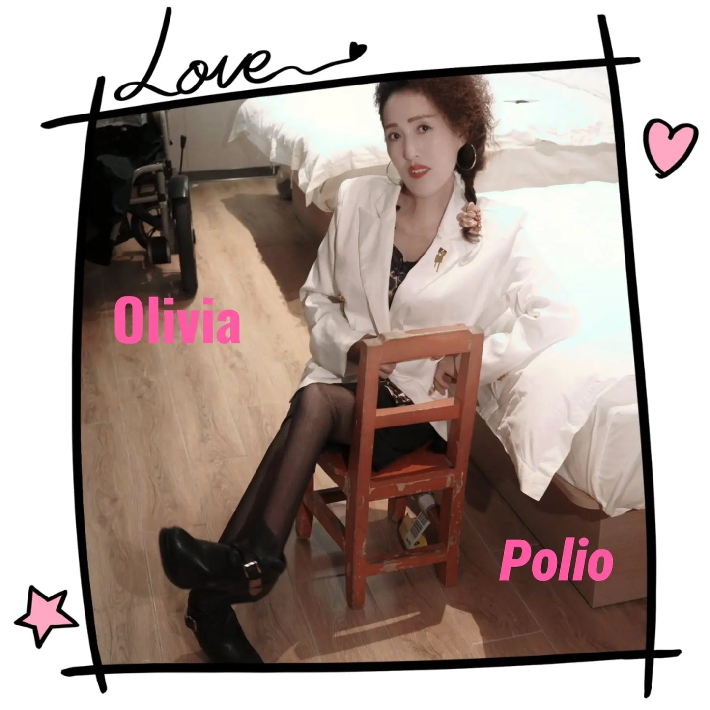 New model New video: "Olivia: Quad Polio Lady" AmputeeClub