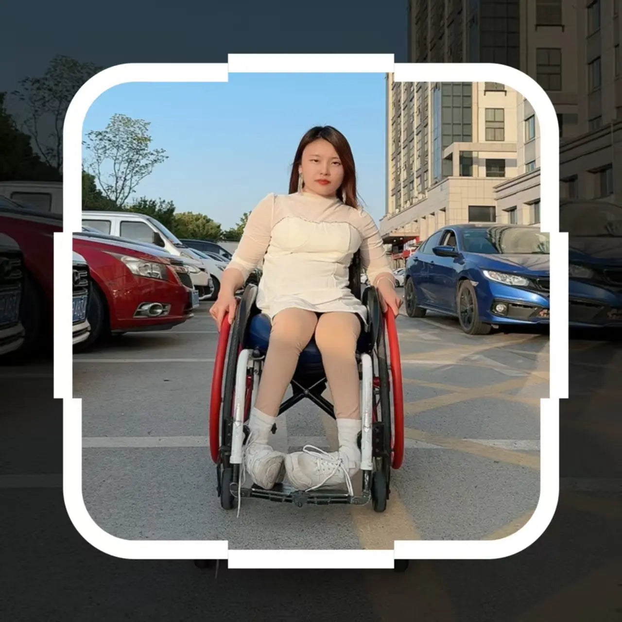 Shera: Paraplegic Girl - Crawling on Outdoor Grass - AmputeeClub