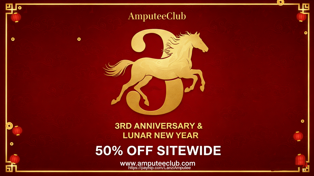 Chinese New Year and website's third anniversary celebration: 50% off everything on both websites.