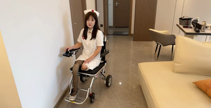 Sally: Dak Amputee Girl-cosplay White Nurse Costume - AmputeeClub