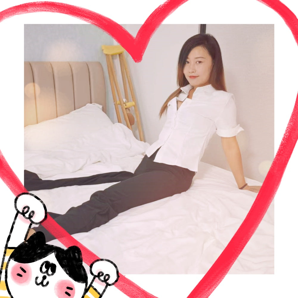Emma: Shd Amputee Girl - Silver High Heels