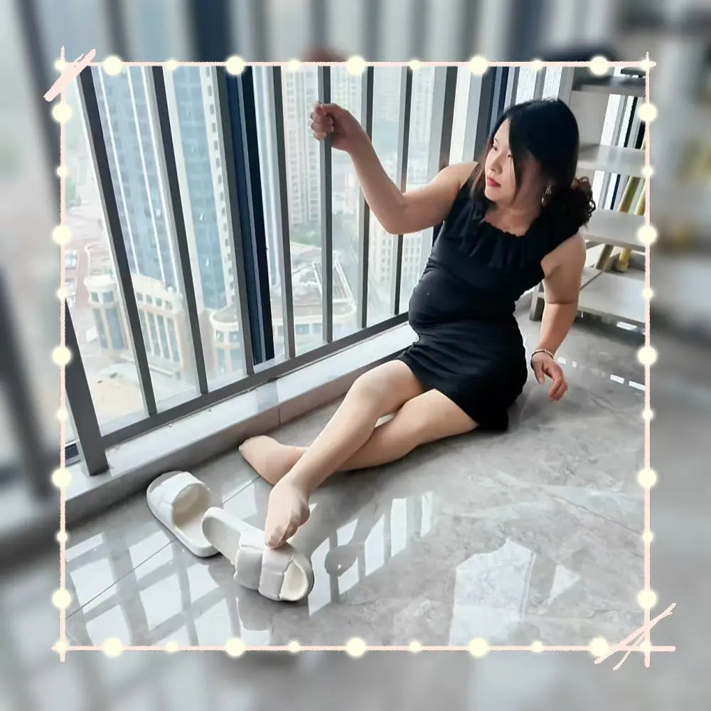 Shera: Paraplegic Girl - tries to wear high heels with weak feet