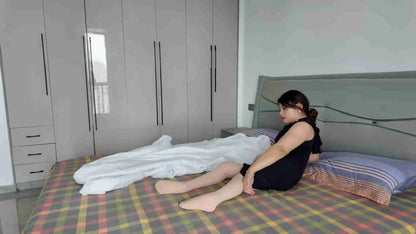 Shera: Paraplegic Girl - tries to wear high heels with weak feet
