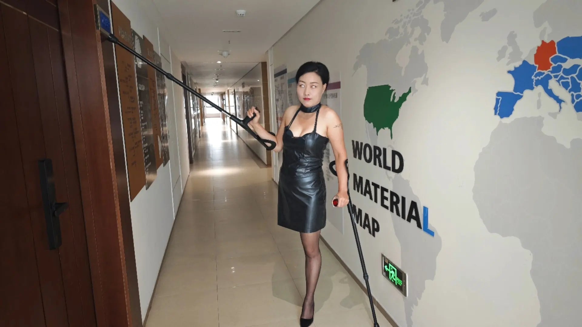 Emma: Shd Amputee Girl - Playing the role of a blind person AmputeeClub