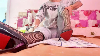 Zoe: Paraplegic Girl - Change into various styles of socks AmputeeClub