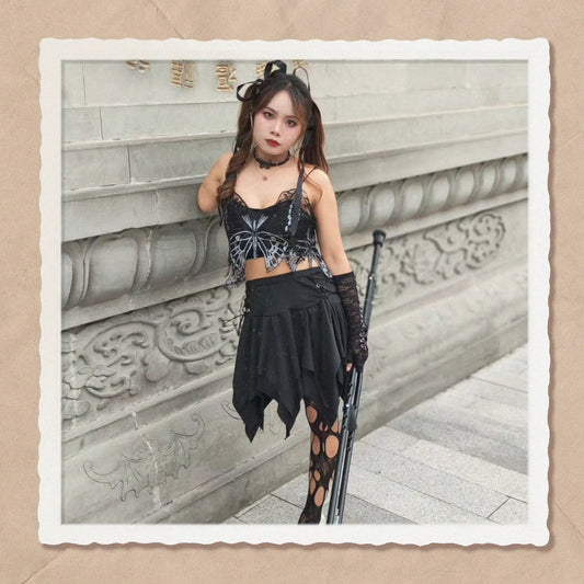 Abby: Ooe Amputee Girl Transforms into a Dark Lolita AmputeeClub