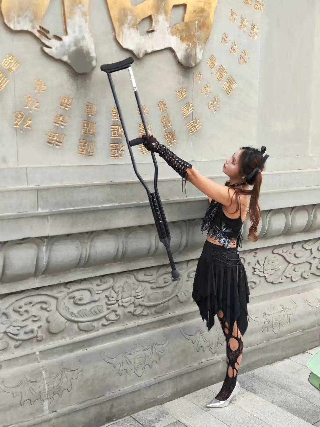 Abby: Ooe Amputee Girl Transforms into a Dark Lolita AmputeeClub