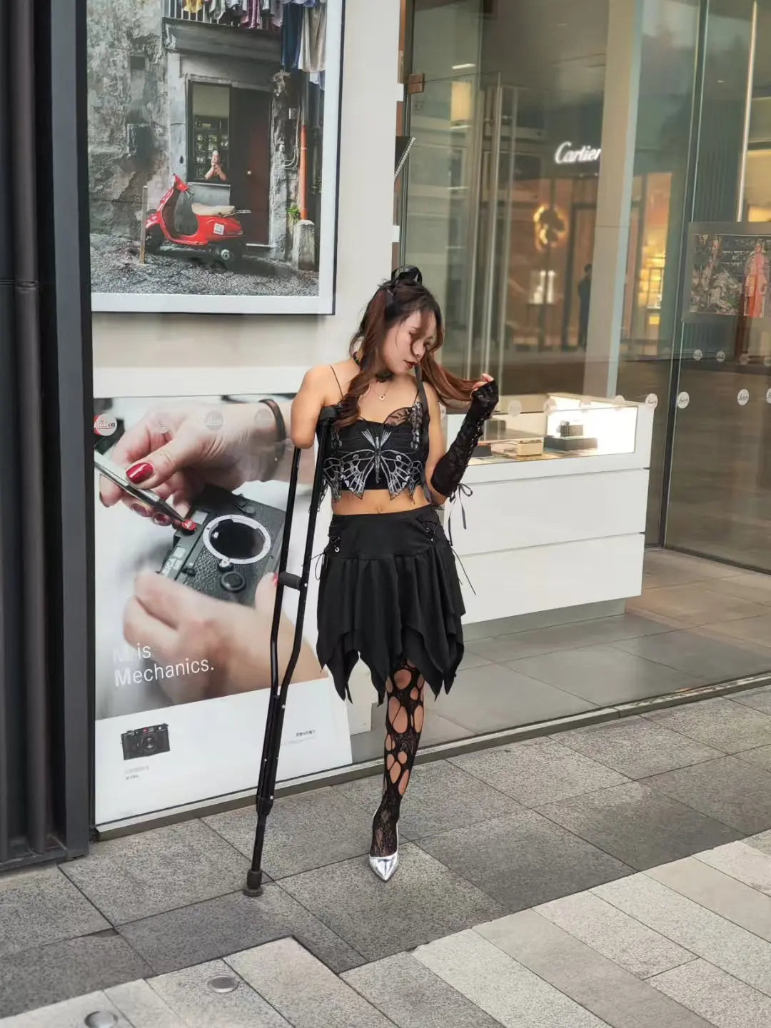 Abby: Ooe Amputee Girl Transforms into a Dark Lolita AmputeeClub