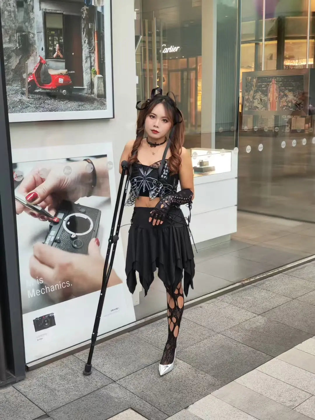 Abby: Ooe Amputee Girl Transforms into a Dark Lolita AmputeeClub