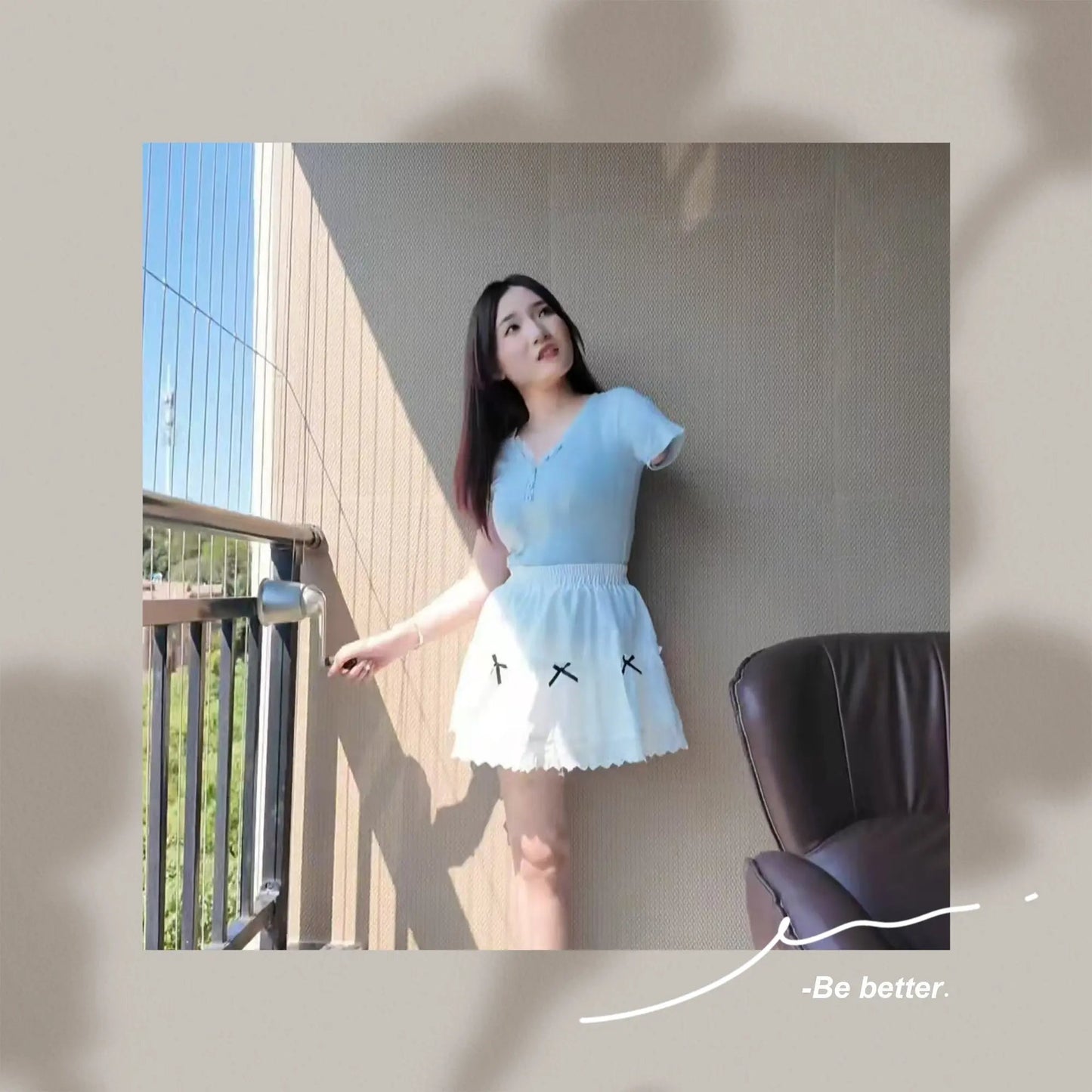 Beibei Cleaning House Video - OOE Amputee Girl One Leg