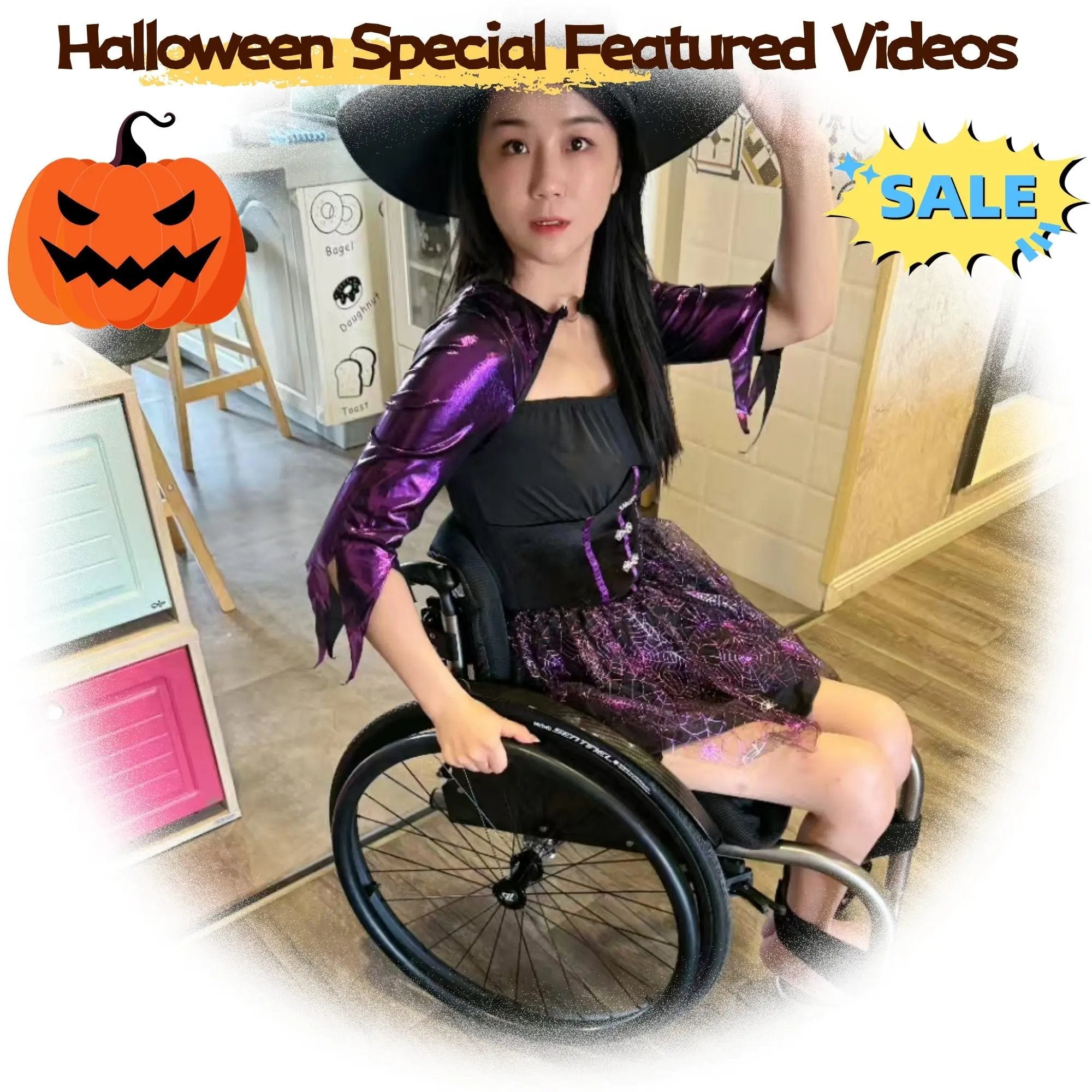 Paraplegic girl in wheelchair, unable to stand, incontinent, wearing diapers