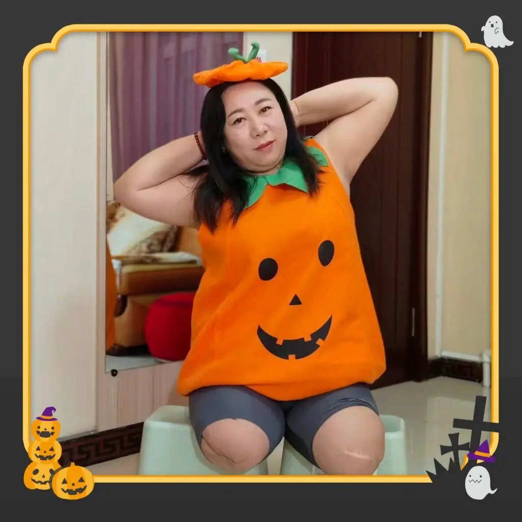 Beryl Halloween Pumpkin Lantern - Dak Amputee Girl Video