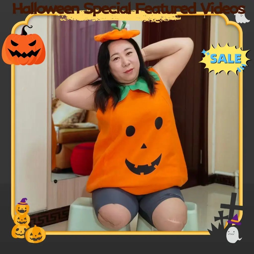 Beryl Halloween Pumpkin Lantern - Dak Amputee Girl Video