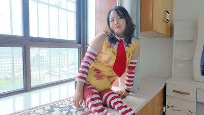 New model, New video Tina DAK Amputee girl Halloween special featured video