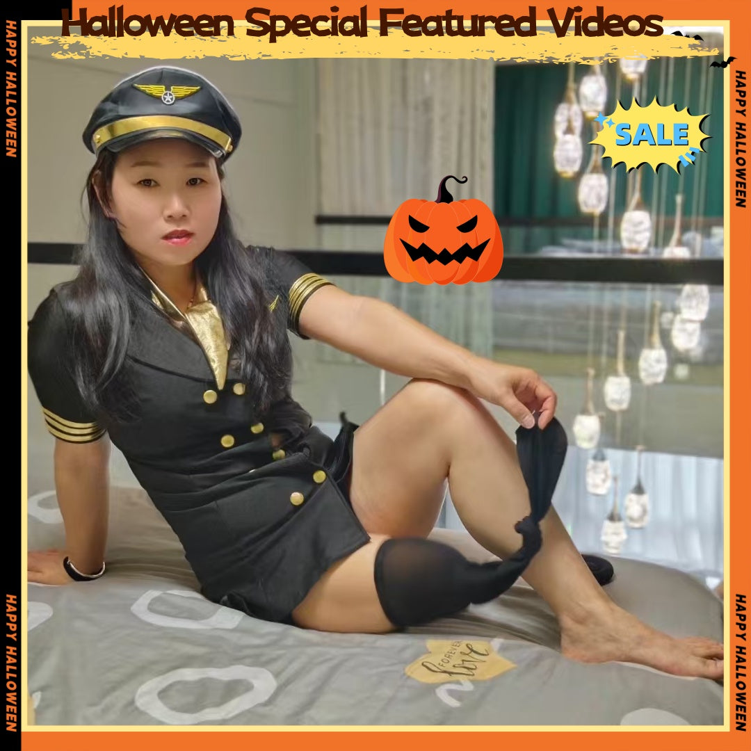 New model, new Video Gigi Sak Amputee girl Halloween special featured video