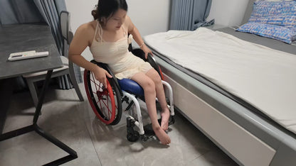 Shera: Paraplegic Girl - From Wheelchair to Bed Wearing Stockings
