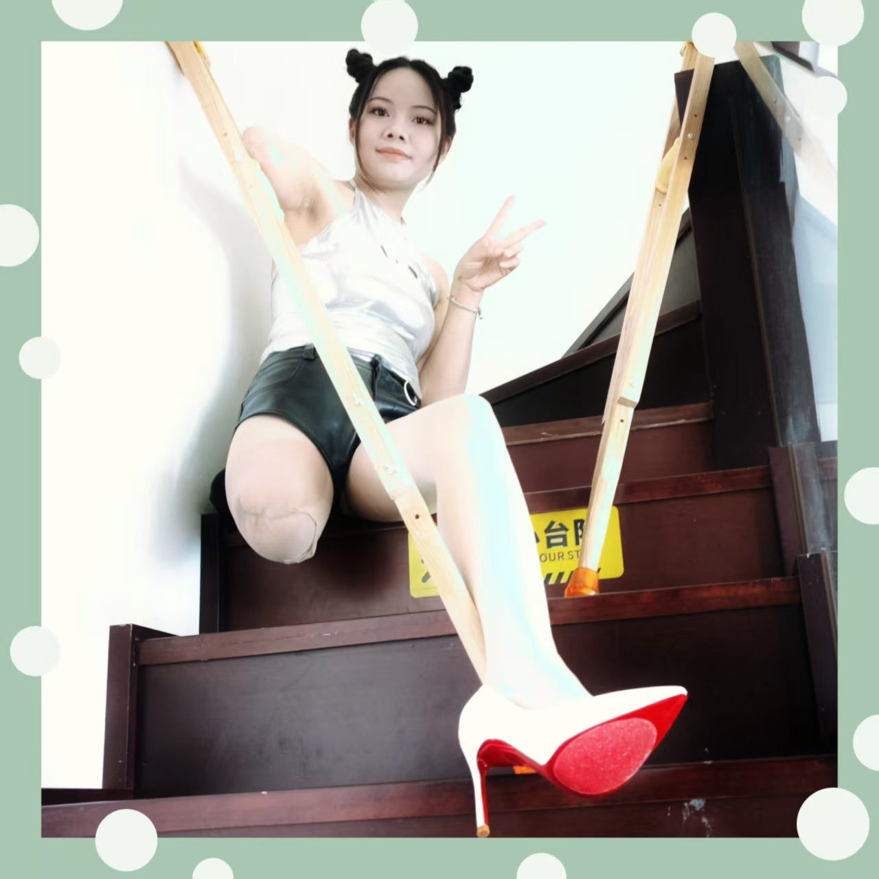 Abby: Ooe Amputee Girl - Close-up Visual Impact of Dismembered Limbs