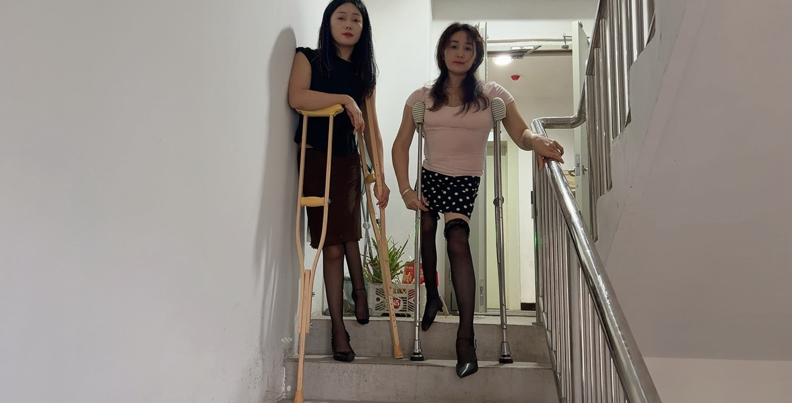 Polio Girl Rose and Milana - Intimate interaction and wonderful performance