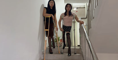 Polio Girl Rose and Milana - Intimate interaction and wonderful performance