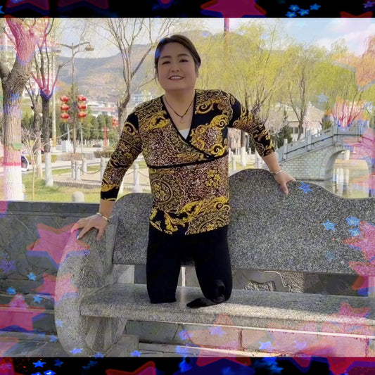 Tina, an Amputee Girl - Walking in the Park Using Her Amputated Limb