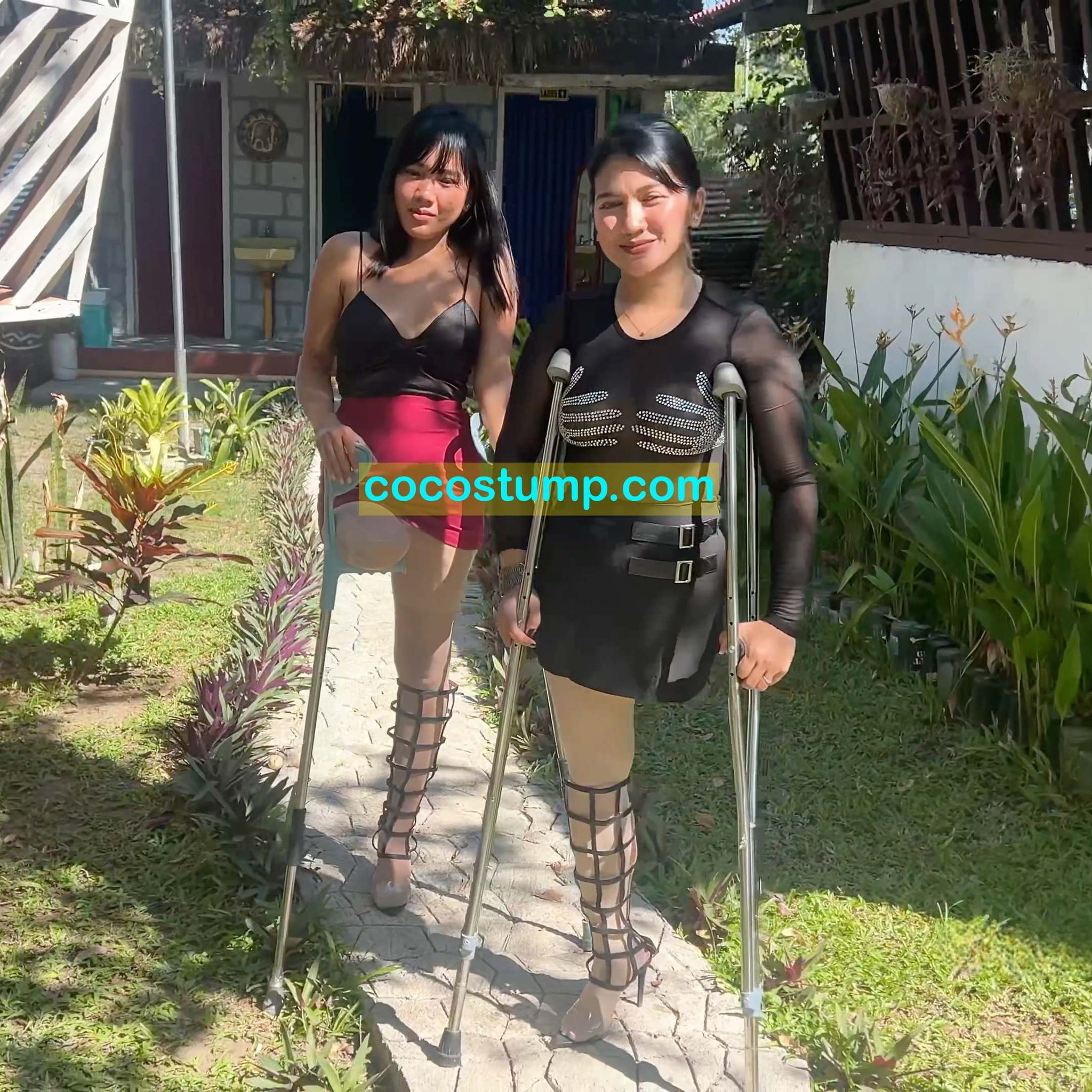 CoCoStump - Kisha & Megan pantyhose & heel OV 4k