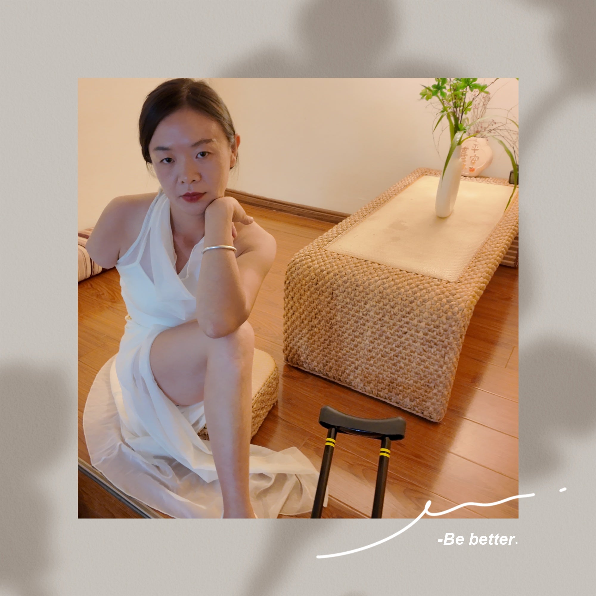 Mila The Ooe Amputee Girl - Showcasing Traditional Flower Arrangement Techniques