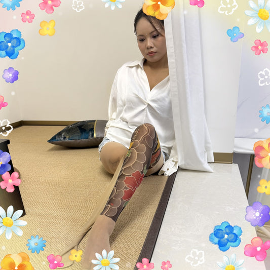 Abby: Ooe Amputee Girl showcasing youthful energy white shirt and denim shorts.