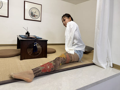 Abby: Ooe Amputee Girl showcasing youthful energy white shirt and denim shorts.