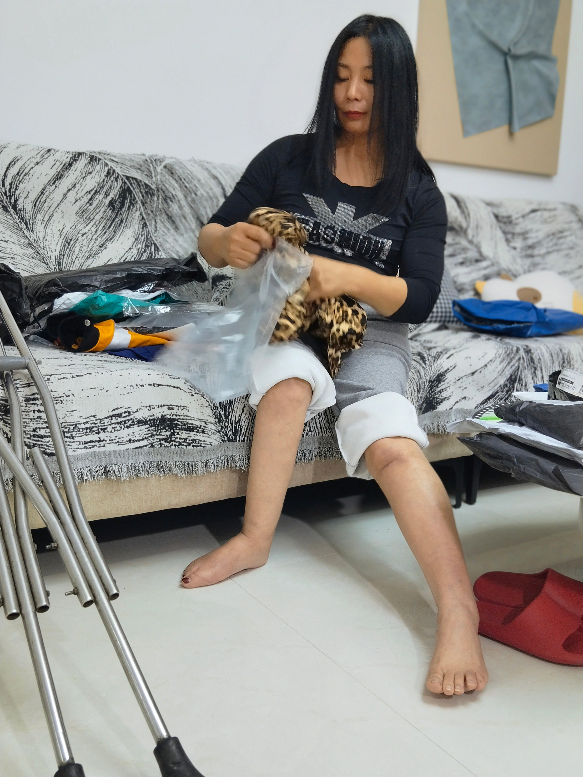 Liona, the Polio Girl - Trying on New Clothes