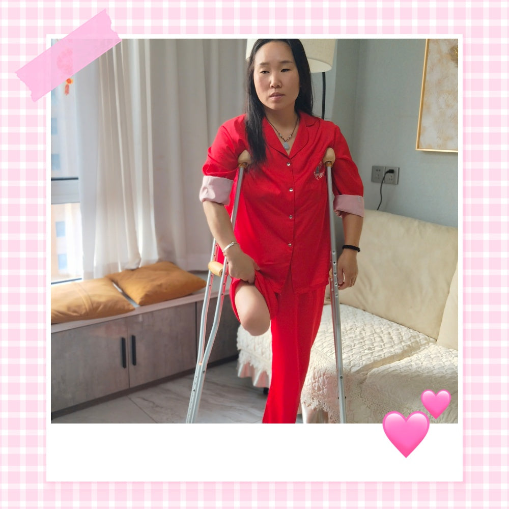 Gigi: Sak Amputee Girl - Washing hair and cleaning limbs after waking up