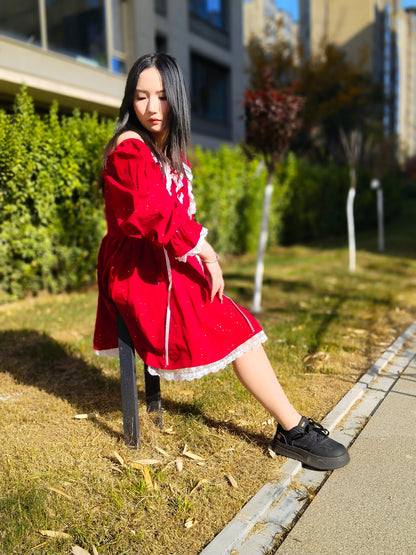 Beibei: OOE Amputee Girl New Year Special - Red Lovers