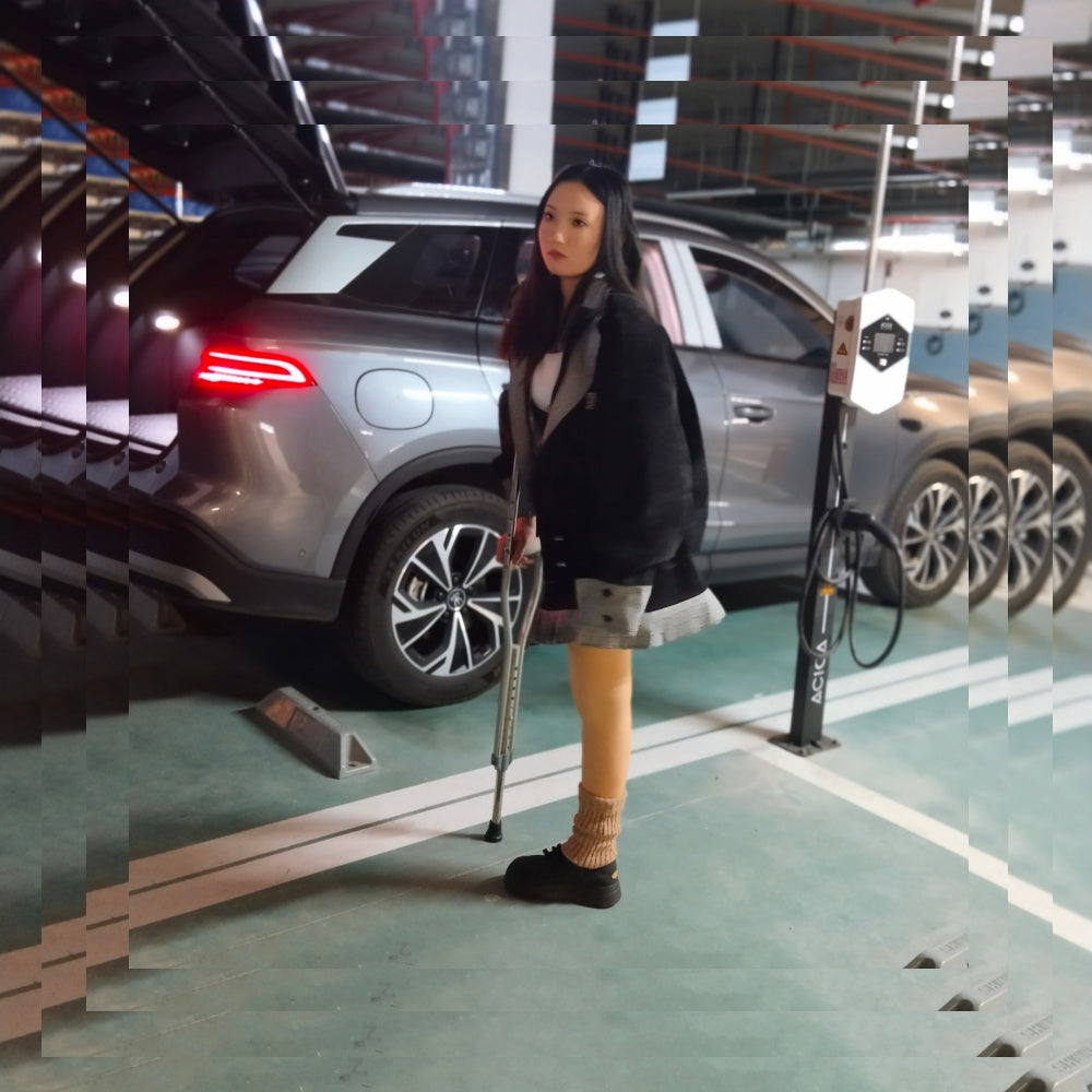 Beibei a Ooe Amputee Girl - A Terrifying Experience in the Underground Garage