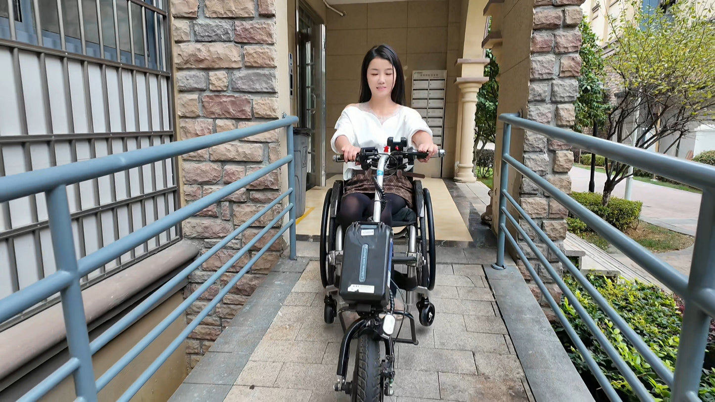 Belle: Paraplegic Girl - Experiencing Fitness Equipment in an Electric Wheelchair