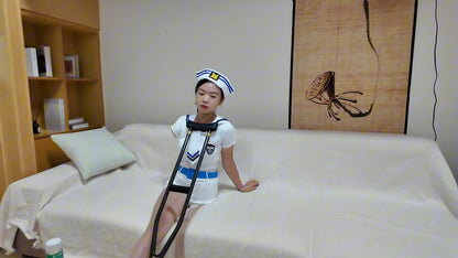 Mila: Ooe Amputee Girl - Pure Image and Navy Uniform Temptation