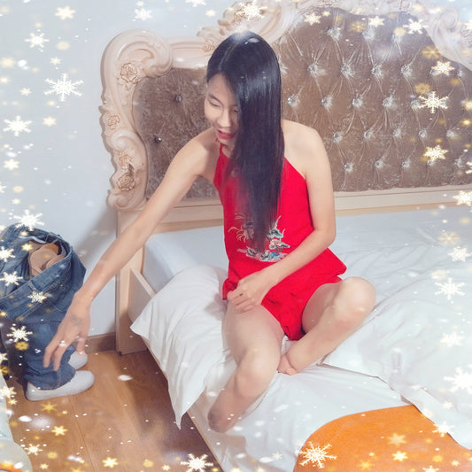 Hazel the DBK Girl - Sexy and Seductive in Red Lingerie