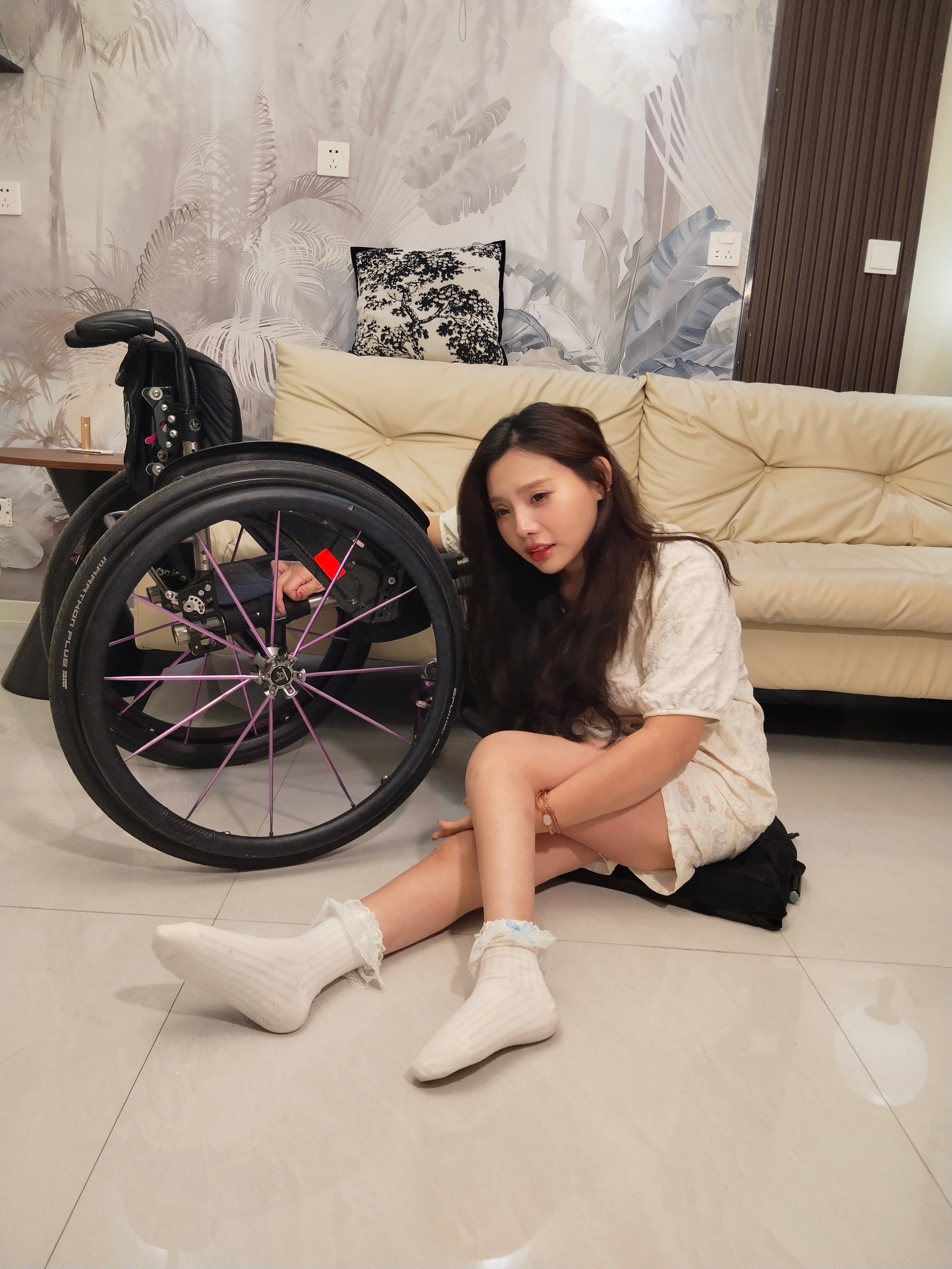 New Model, New Videos - Kitty Para, Girl in Wheelchair Falls Down