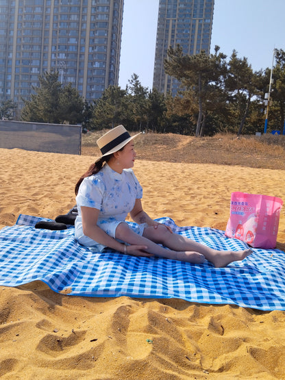 Rose the Polio Girl - High Heels, Stockings, and Cane - Beach Picnic