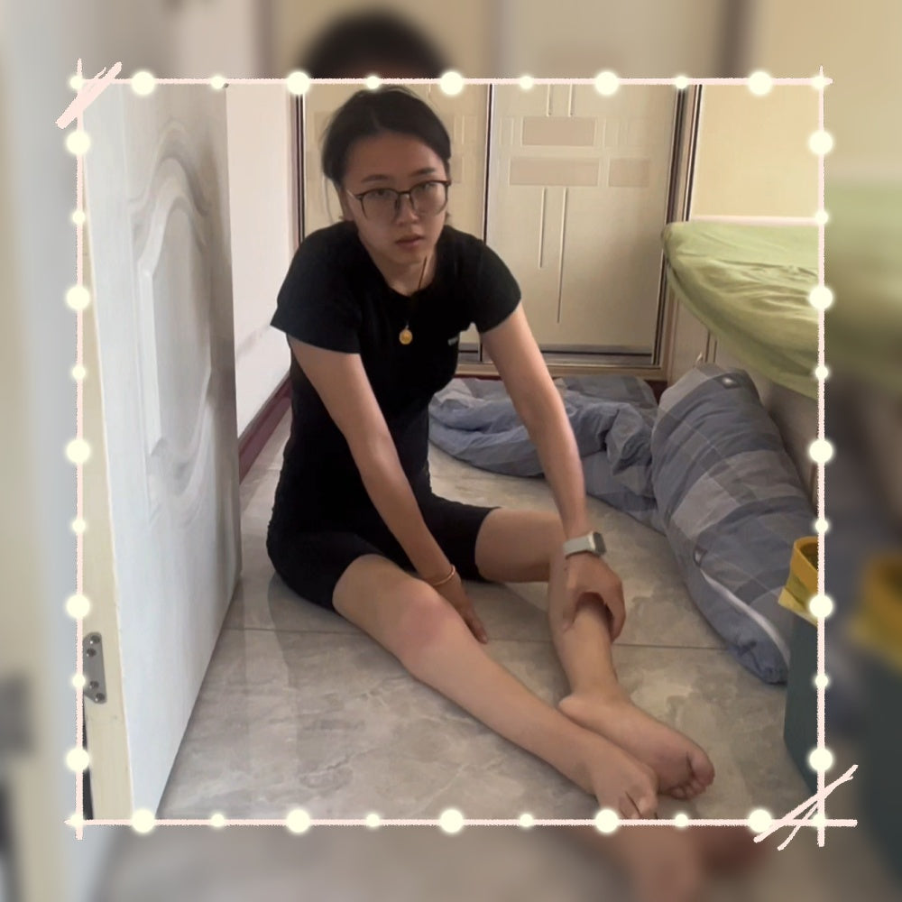 Zoe: The Paraplegic Girl - Black Stockings and Boots Rehabilitation Exercises
